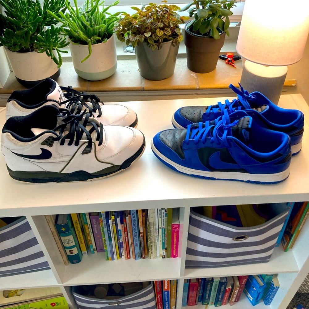 Nike shoes for sale! Air flight 89 and Nike dunk cobalt. Hit me up